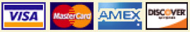 MasterCard Visa Discover AMEX Logos